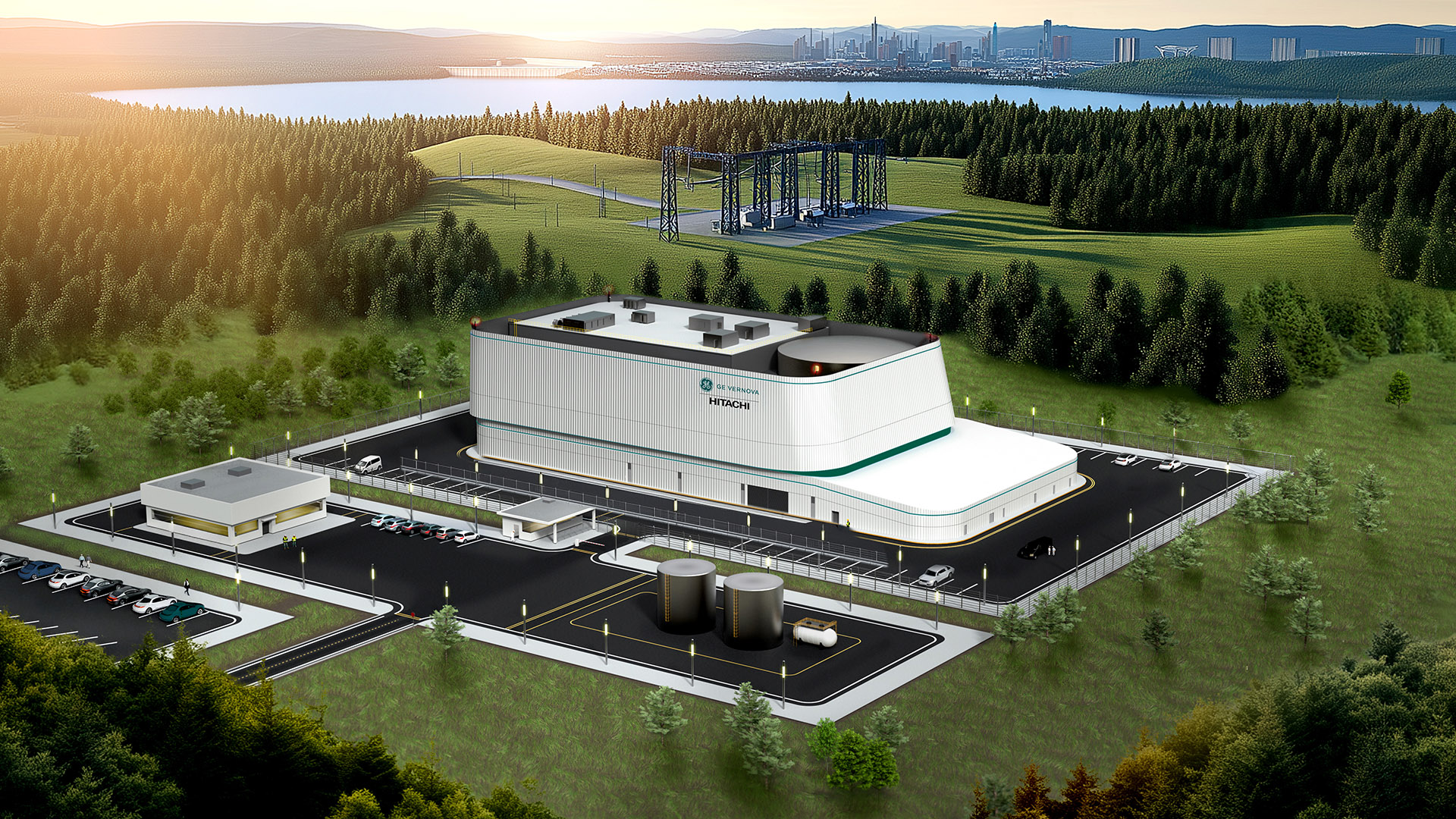 Small modular reactor visualization or reactor-related industrial image